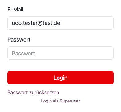 Login-Formular